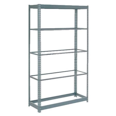 Global Industrial 5 Shelf, Boltless Shelving, Starter, 36inW x 24inD x 72inH, No Deck 255628
